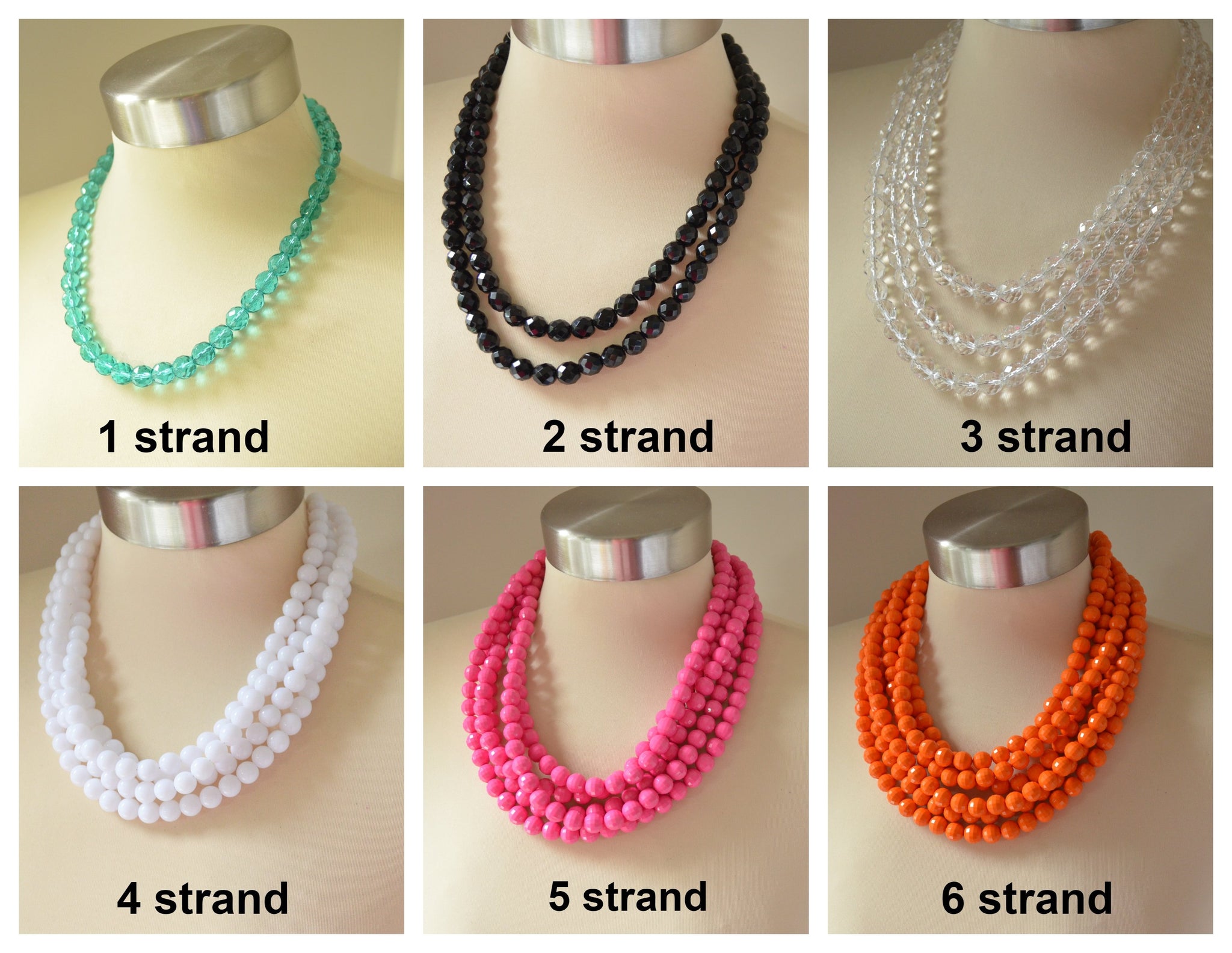 Beautiful, discount bold pink pearl statement necklace