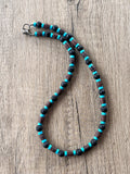 Outer Banks TV Show Pope Wood Turquoise Lava Rock Mens Beaded Surfer Necklace - Rocky